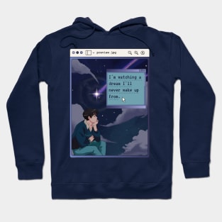 Anime Aesthetic Boy Night Quote Hoodie